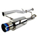 Spec-D Single Exit Style Cat Back Exhaust w/ Burnt Tip 2002-2007 WRX / 2004-2007 STI - MFCAT3-WRX02T-SD - Subimods.com