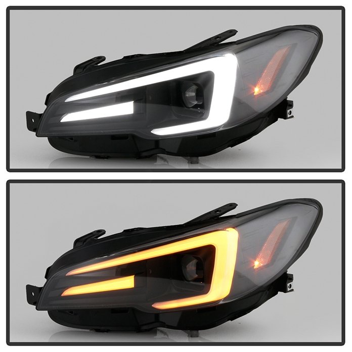 Spyder Apex Series Sequential LED Headlights 2015-2017 WRX / 2015-2017 STI / 2018-2021 WRX Base & Premium - 5088093 - Subimods.com