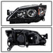 Spyder Black Projector Headlights 2008-2014 WRX Halogen Models Only - 9028281 - Subimods.com