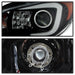 Spyder Black Projector Headlights w/ DRL Light Bar 2006-2007 WRX / 2006-2007 STI w/ Factory Halogen Only - 5083920 - Subimods.com