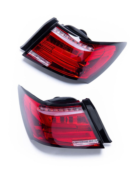 Spyder Sequential LED Tail Lights Chrome Housing w/ Red Lens and Red Bar 2008-2014 WRX Sedan / 2011-2014 STI Sedan - 5087973 - Subimods.com