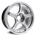 SSR GTX03 Platinum Silver Wheel 18x9.5 5x114.3 +38mm Offset - XC18950+3805GS0 - Subimods.com