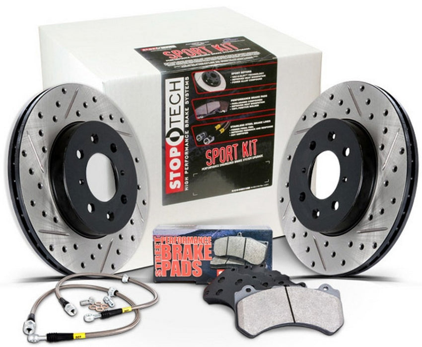 StopTech Sport Kit Drilled / Slotted Rotors Front / Rear 2006-2007 WRX - 978.47003 - Subimods.com