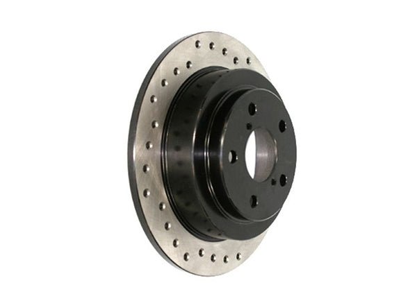 StopTech SportStop Drilled Rear Left Rotor 2006-2007 WRX / 2005-2009 LGT - 128.47025L - Subimods.com