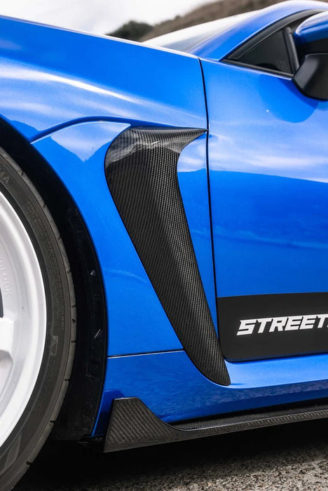 StreetHunter Carbon Fiber Fender Vent Extensions 2022-2024 BRZ / 2022-2024 GR86 - SHD-BRZGR86-VNTEXT - Subimods.com