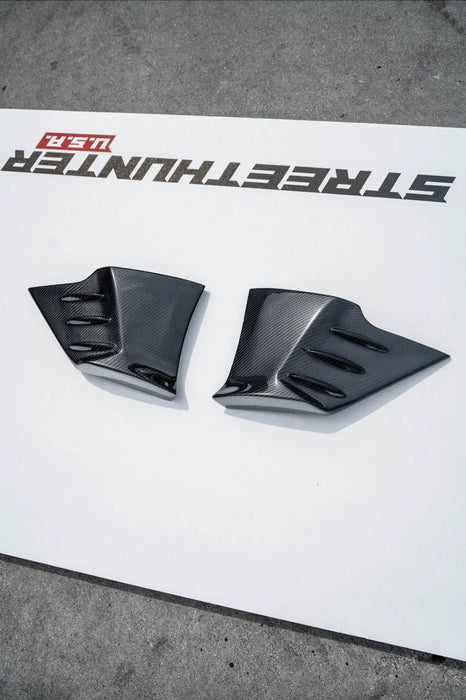 StreetHunter Carbon Fiber Rear Bumper Cap 2022-2024 BRZ / 2022-2024 GR86 - SHD-BRZGR86-BMPCAPS - Subimods.com