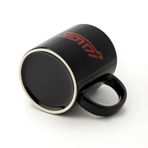 Subaru JDM Black Mug w/ Cherry Red STI Logo - STSG22100660 - Subimods.com