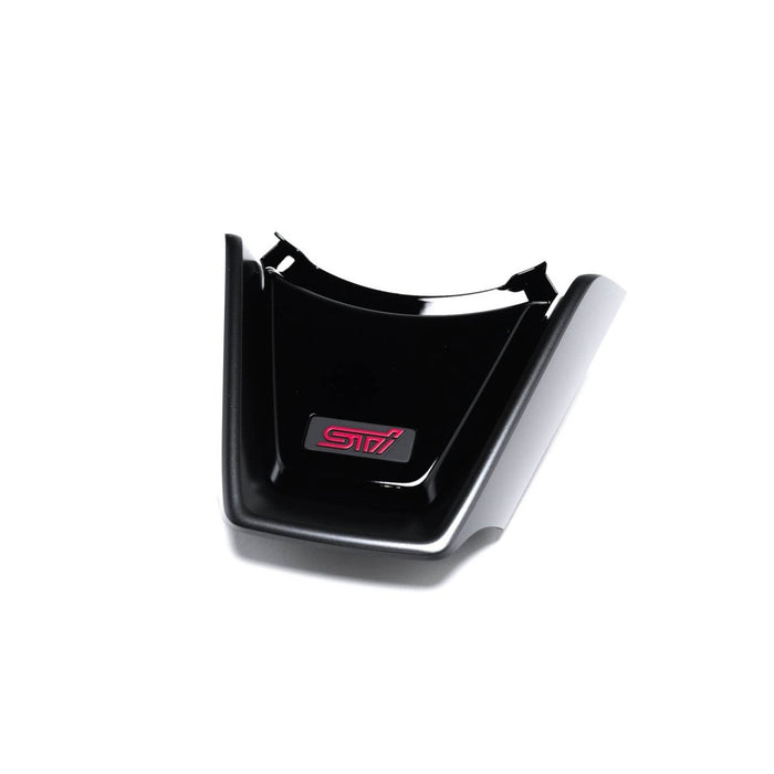 Subaru JDM Gloss Black Steering Wheel Lower Trim Cover w/ STI Logo
