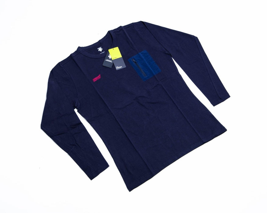 Subaru JDM STI Long Sleeve Shirt Navy XL - STSG19100090 - Subimods.com