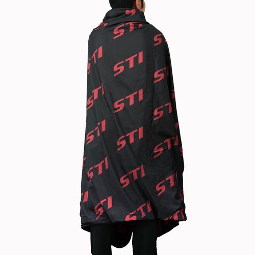 Subaru JDM STI Monogram Large Blanket Black w/ Red - STSG23100270 - Subimods.com