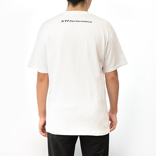 Subaru JDM STI Oversized T-shirt White Medium - STSG23100410 - Subimods.com