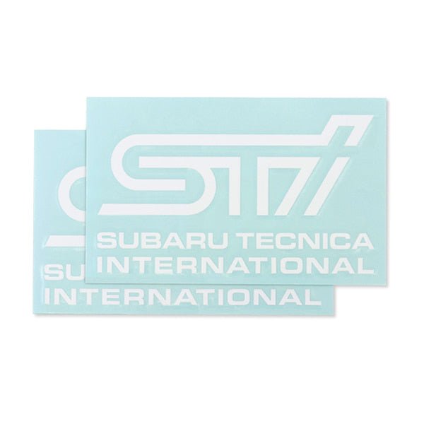 Subaru JDM STI Sticker Type B White – Premium Decal | Subimo — Subimods.com