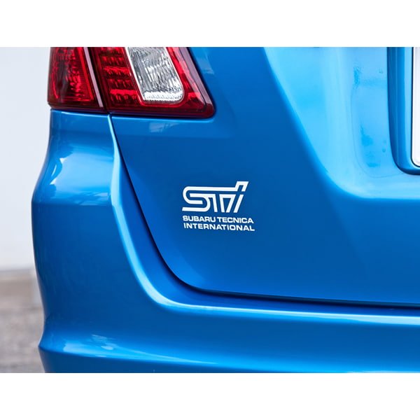 Subaru JDM STI Sticker Type B White – Premium Decal | Subimo — Subimods.com