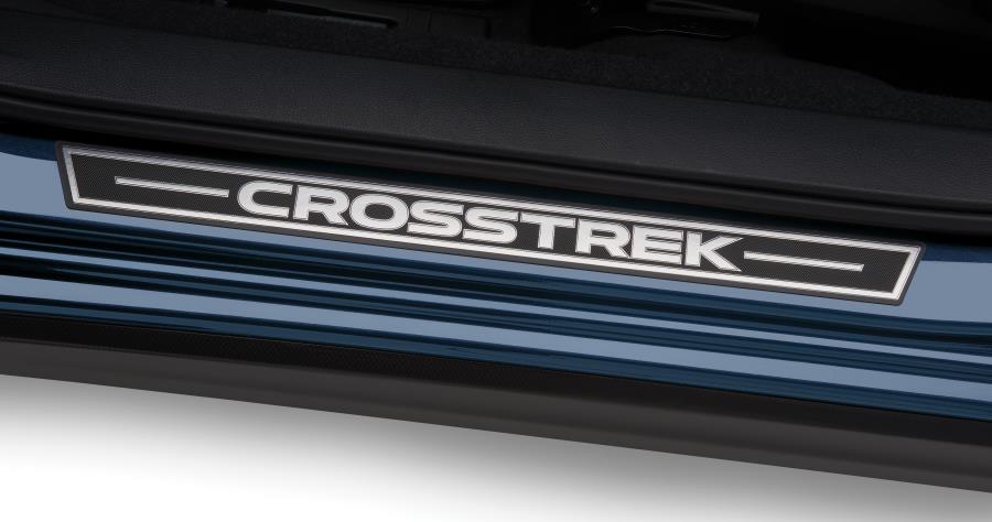 Subaru OEM Crosstrek Logo Door Sill Plates 2018-2023 Crosstrek - E101SFL101 - Subimods.com