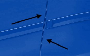 Subaru OEM Door Edge Guards World Rally Blue 2022-2024 WRX - SOA801P080E4 - Subimods.com