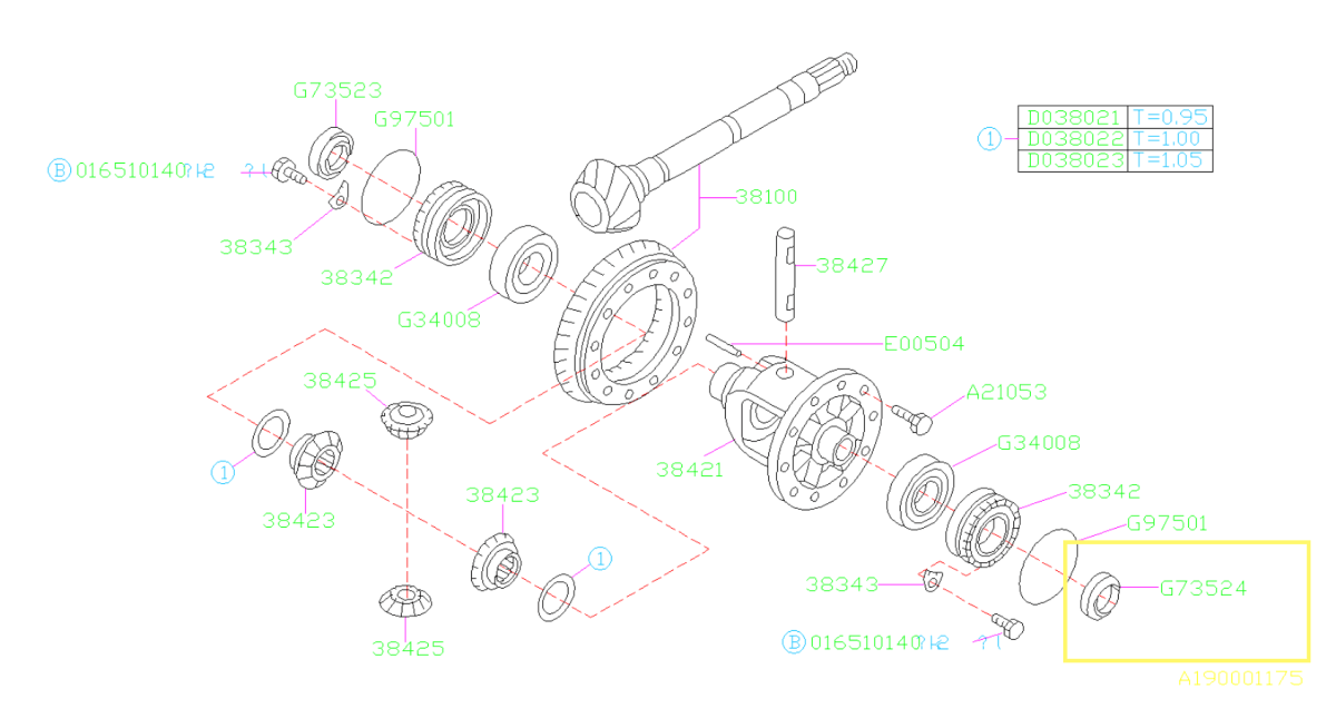 Subaru OEM Drivers Side Axle Seal - 806735290 - Subimods.com