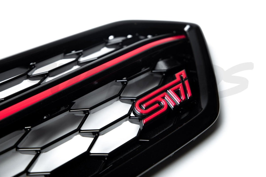 Subaru OEM Front Grill w/ Cherry Blossom Accents 2018-2021 WRX / 2018-2021 STI - 91121VA380 - Subimods.com