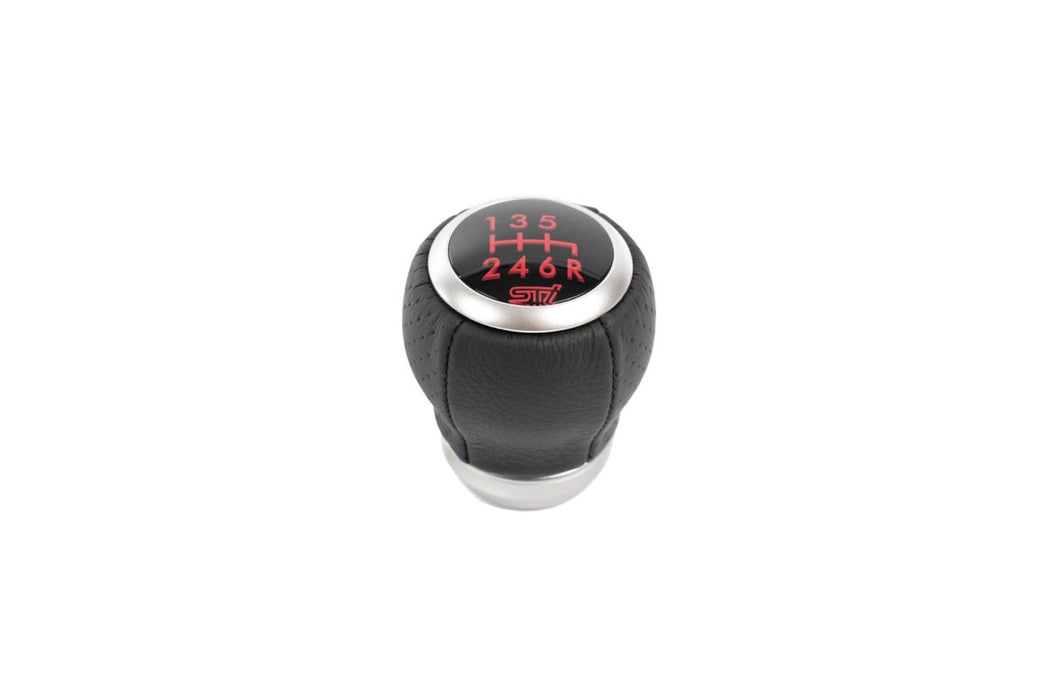 Subaru JDM STI Leather Shift Knob with Cherry Blossom —