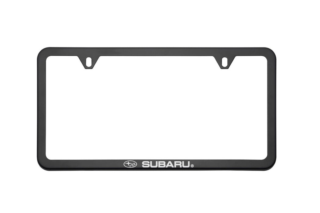 Subaru OEM License Plate Frame Matte Black 2007-2024 WRX / 2007-2021 STI / 2009-2021 Forester / 2018-2021 Crosstrek - SOA342L153 - Subimods.com