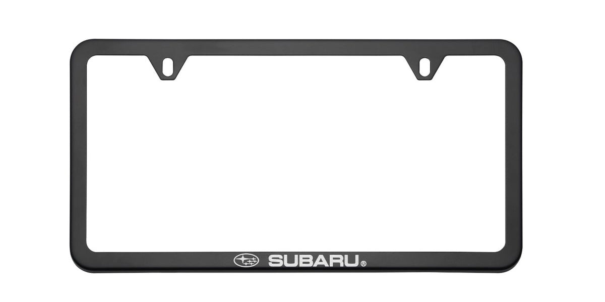 Subaru OEM License Plate Frame Matte Black 2007-2024 WRX / 2007