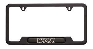 Subaru OEM License Plate Frame Matte Black w/ WRX Logo - SOA342L125 - Subimods.com