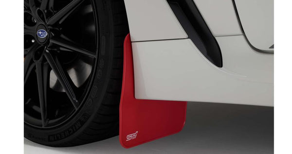 Subaru OEM Mudflap Set Red with White STI Logo 2022-2024 BRZ