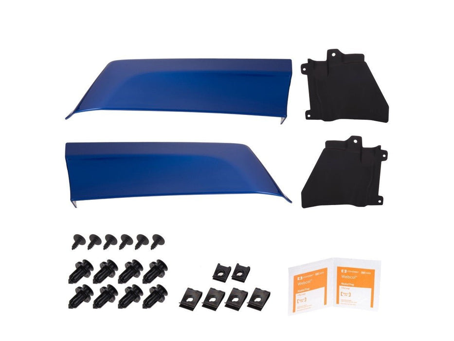 Subaru OEM Rear Aero Splash Guard Kit w/ Word Rally Blue Paint 2015-2021 WRX / 2015-2021 STI - J101SVA000E4 - Subimods.com