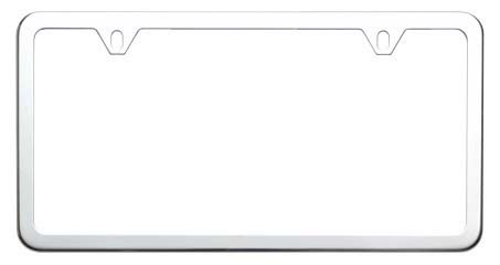 Subaru OEM Slim Line License Plate Frame Stainless Steel - SOA342L104 - Subimods.com