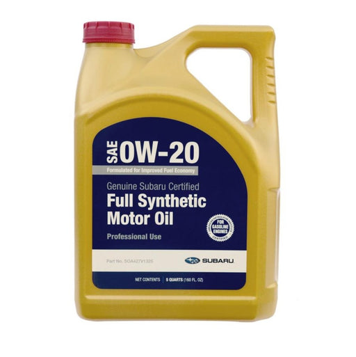 Subaru OEM Synthetic 0W-20 Motor Oil 5 Quart Bottle - SOA427V1325 - Subimods.com