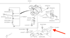 Subaru OEM Turbocharger Bracket Turbo Subaru Models - 14421AA021 - Subimods.com