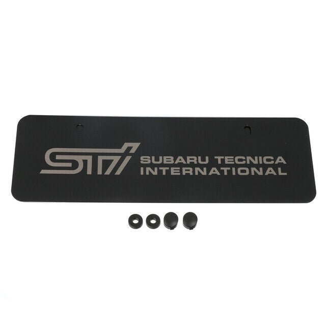 Subaru OEM STI Euro-Style Marque Plate Delete Matte Black 2007-2021 WRX / 2007-2021 STI / 2009-2019 Forester / 2018-2021 Crosstrek - SOA342L133 - Subimods.com