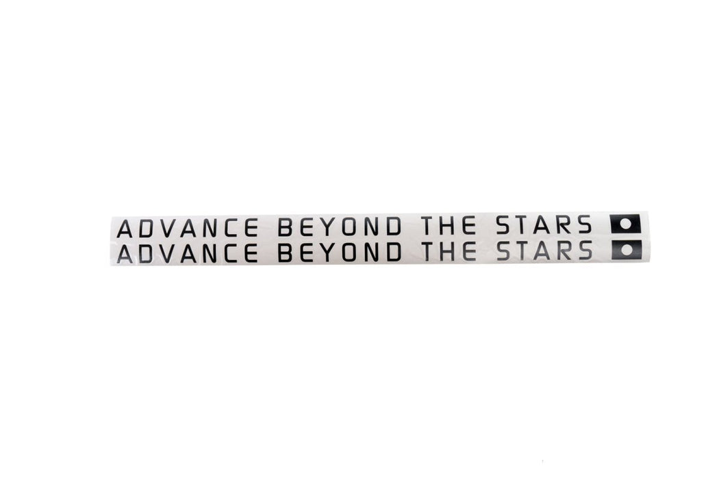 Subimods Official "Advance Beyond The Stars" Transfer Style Sticker Pair Black - SM-2023 - Subimods.com