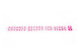 Subimods "Advance Beyond The Stars" Transfer Style Sticker Pair Luminous Pink - SM-2118 - Subimods.com