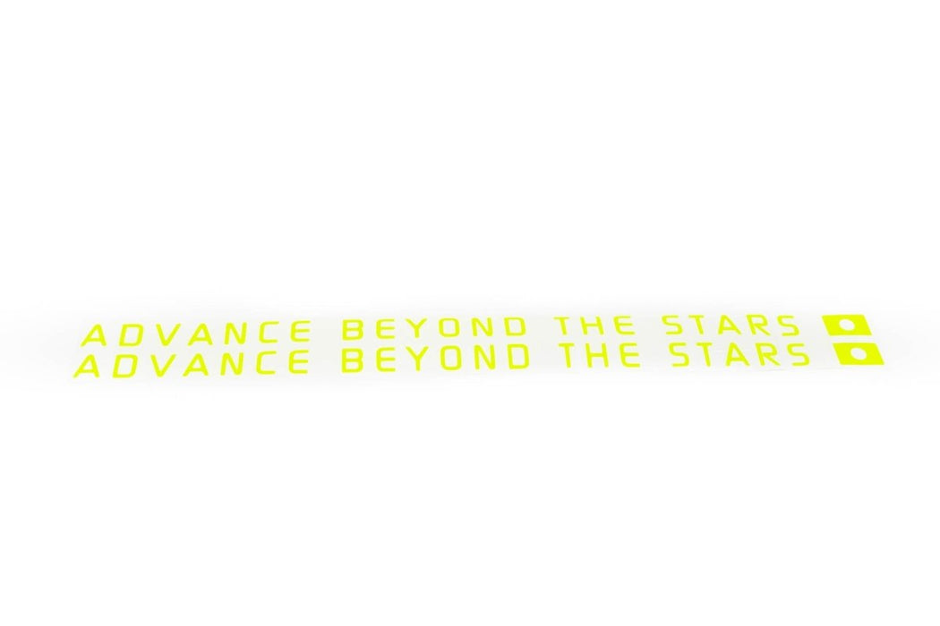 Subimods Official "Advance Beyond The Stars" Transfer Style Sticker Pair Luminous Yellow - SM-2117 - Subimods.com