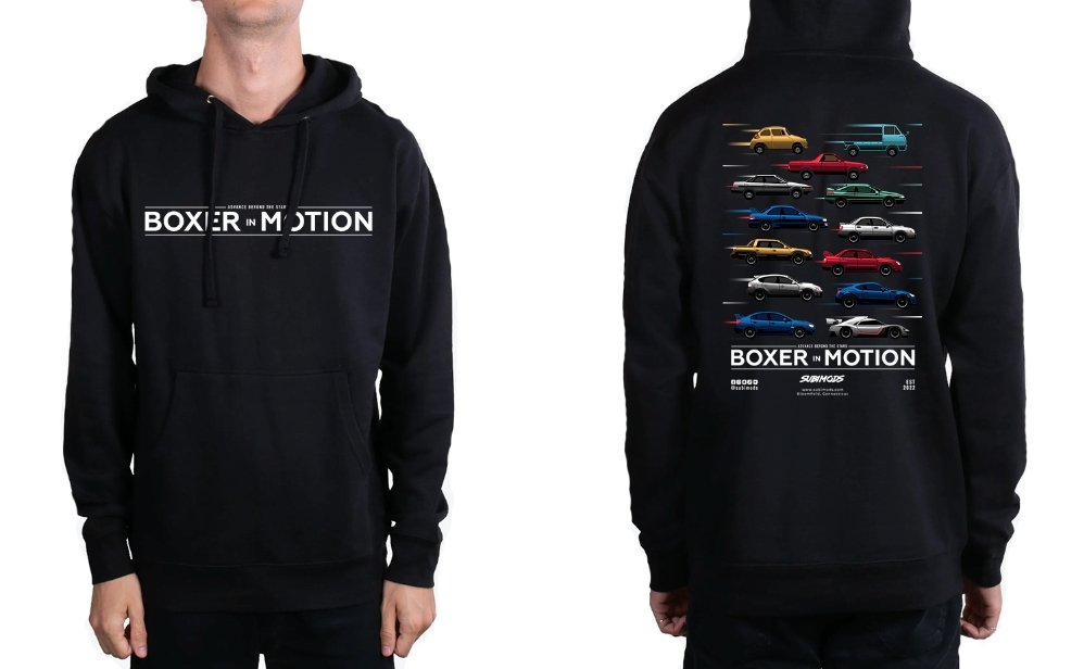 Subimods Official "Boxer In Motion" Hooded Pullover Sweatshirt Black - SM-2091-S - Subimods.com