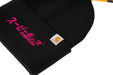 Subimods Carhartt Black Beanie w/ Overseas Style Pink Logo - SM-2088 - Subimods.com