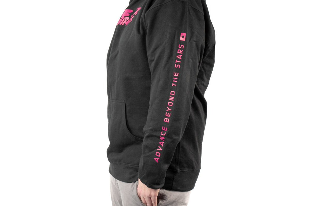 Subimods Official Hooded Pullover Sweatshirt Black w/ Cherry Blossom Overseas Style Logo - SM-2089-S - Subimods.com