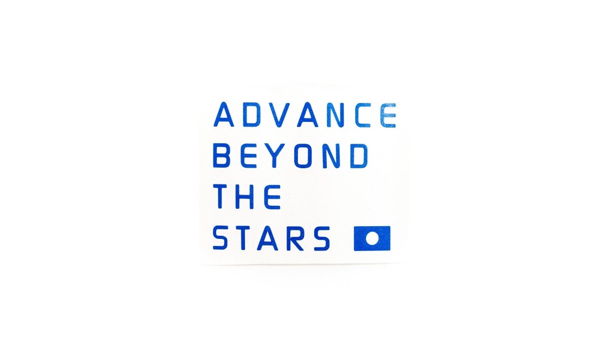 Subimods Official "Advance Beyond The Stars" Square Transfer Style Sticker Blue - SM-2144 - Subimods.com