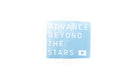 Subimods Official "Advance Beyond The Stars" Square Transfer Style Sticker White - SM-2143 - Subimods.com