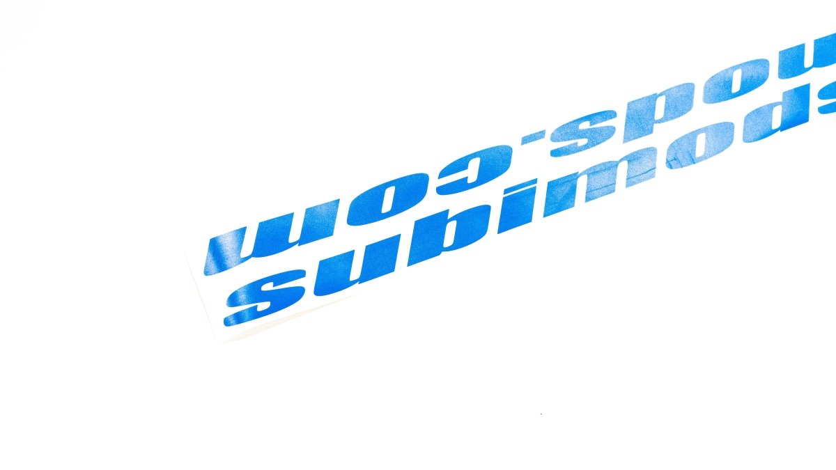 Subimods Official "Italic JDM Style" Transfer Style Sticker Pair Blue - SM-2149 - Subimods.com