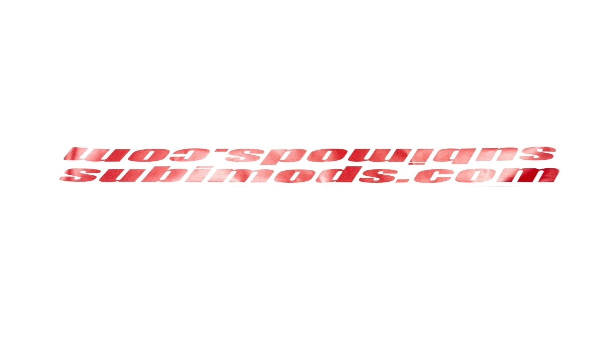 Subimods Official "Italic JDM Style" Transfer Style Sticker Pair Red - SM-2147 - Subimods.com