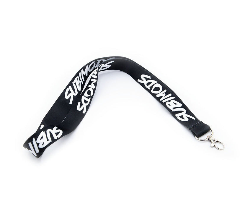 Subimods Official OG Style Logo Black Lanyard w/ White Logo - SM-2081 - Subimods.com