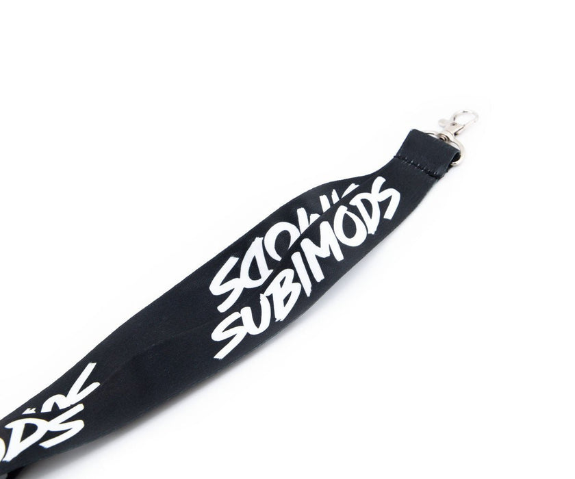 Subimods Official OG Style Logo Black Lanyard w/ White Logo - SM-2081 - Subimods.com