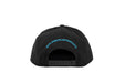 Subimods Official Outline Style Logo Snapback Hat Black w/ Hyper Blue Logo - SM-2126 - Subimods.com