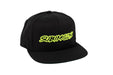 Subimods Official Outline Style Logo Snapback Hat Black w/ Neon Yellow Logo - SM-2122 - Subimods.com