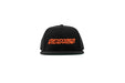 Subimods Official Outline Style Logo Snapback Hat Black w/ Orange Logo - SM-2132 - Subimods.com