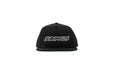 Subimods Outline Style Logo Snapback Hat Black w/ Silver Logo - SM-2124 - Subimods.com