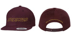 Subimods Official Outline Style Logo Snapback Hat Maroon w/ Gold Logo - SM-1013 - Subimods.com