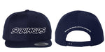 Subimods Official Outline Style Logo Snapback Hat Navy Blue w/ White Logo - SM-1014 - Subimods.com