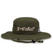Subimods Overseas Style Logo Bucket Hat Army Green w/ Tan Logo - SM-2135 - Subimods.com